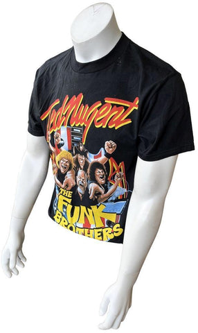 Alstyle Men's Ted Nugent The Funk Brothers Black Short Sleeve Shirt Size Large