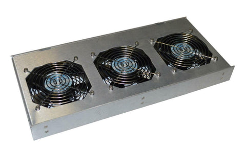 FAN RACK W/ 3 NMB 4710PS-12T-B30 FANS 115 VAC @ 14 WATTS (2 AVAILABLE)