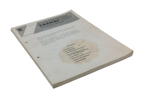 Yaskawa Yasnac MX1 CNC System For Machining Centers Operator's Manual