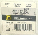New Square D  9001A20 Panel Mount Amber Mushroom Cap Pushbutton Lens 1-3/8"