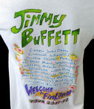 Anvil Men's Jimmy Buffett Welcome To Finland Tour 2011-12 White Shirt Size M