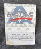 Alstyle Men's Usher Graphic Black Short Sleeve Shirt Size Large