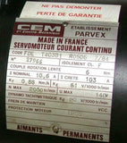 CEM  FDE  T4C3B1  R0506  Permanent Magnet Servo Motor