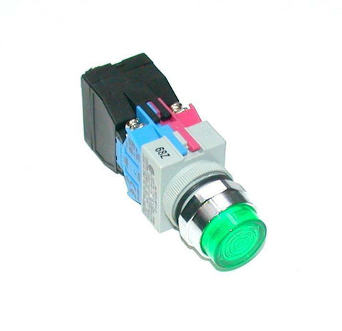 NEW IDEC  ALW212611-G  GREEN MOMENTARY PUSH BUTTON 10 AMP 1 N.O. 1 N.C.