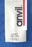 Anvil Men's 5K-Dash At USA Cup 2011 Soccer Blue Short Sleeve Shirt Size 2XL