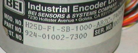 BEI H25D-F1-SB-1000-ABZC-7406M24-LED-SC18 Incremental Encoder