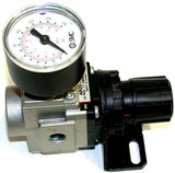UP TO 6 SMC 1/8" NPT AIR REGULATORS WITH GAGE 7 MOUNTING BRACKET AR20-N01-Z