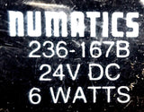 Numatics 031SS6004 Solenoid Valve With Two Numatics 236-167B Coils 24VDC 6W
