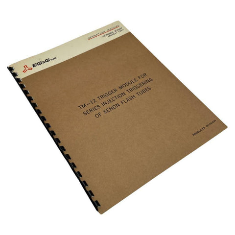 EG&G TM-12 Trigger Module Instruction Manual