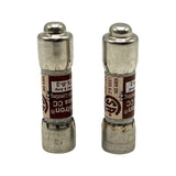 Lot of (2) Bussmann Limitron KTK-R-3 Class CC Current Limiting Fuses