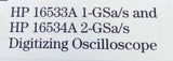 HP 16533A / 16534A 1/2-GSa/s Digitizing Osilloscope Service Manual