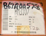 Baldor  RM3107  3-Phase AC Motor 1/2 HP 208-230/460 VAC