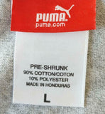 Puma Men's I Run Utica Boilermaker Gray Short Sleeve Shirt Size Large