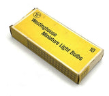 Westinghouse 1666 Miniature Light Bulbs 28 Volts Box Of 10