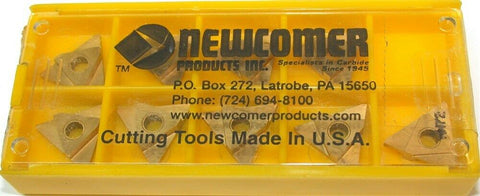 Lot of 9 New Newcomer Carbide Turning Grooving Coated Insert TNMA-32NGLW060 NN72