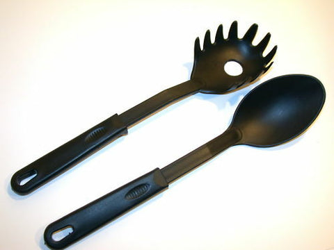 CASE OF 36 NEW NYLON KITCHEN PASTA FORK & SPOON SETS