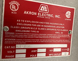 Akron Electric XJCTG6 Explosion Proof Enclosure w/ Mil-Ram TA-2100 Transmitter