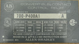 Lot of (2) Allen-Bradley 700-P400A1 Ser. A Contact Control Relay 115-120VAC 4NO