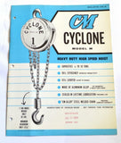 CM 145 HEAVY DUTY HIGH SPEED HOIST BROCHURE