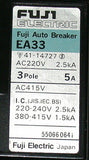 7 FUJI ELECTRIC 5 AMP CIRCUIT BREAKERS   MODEL EA33