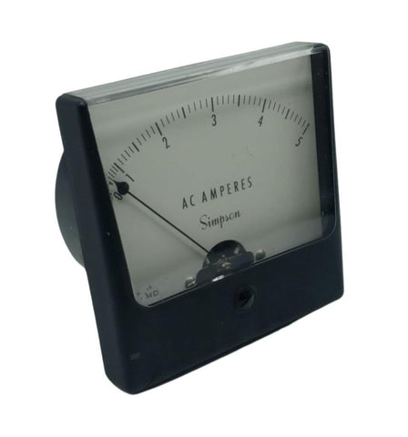 Simpson 1257MD AC Panel Ampmeter 0-5A