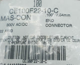 ITW Pancon CE100F22-10-C 10-Position IDC Connector .100" 300V - Pack of 100