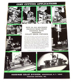 HARDINGE CF-10 COLLET INDEX FIXTURES BROCHURE