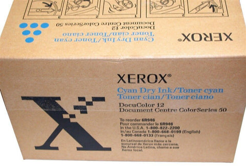 UP TO 2 NEW GENUINE XEROX DOCUCOLOR 12 TONER CYAN 6R946 (4/B0X)