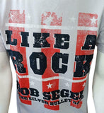 Alstyle Men's Bob Seger & The Silver Bullet Band Like A Rock Gray Shirt Size M