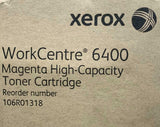 Genuine Xerox 106R01318 Magenta High-Capacity Toner Cartridge WorkCentre 6400
