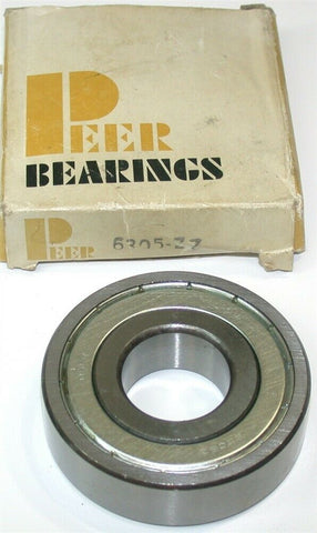 Peer Radial/Deep Groove 25 mm ID, 62 mm OD, 17 mm Width Bearing 6305-ZZ New