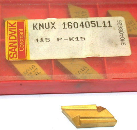 Lot of 6 New Sandvik Indexable Turning Carbide Inserts KNUX 160405L11 415