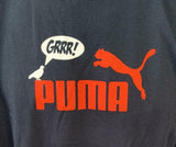 Puma Men's Grr Bird Panther Graphic Black Short Sleeve Shirt Size Large