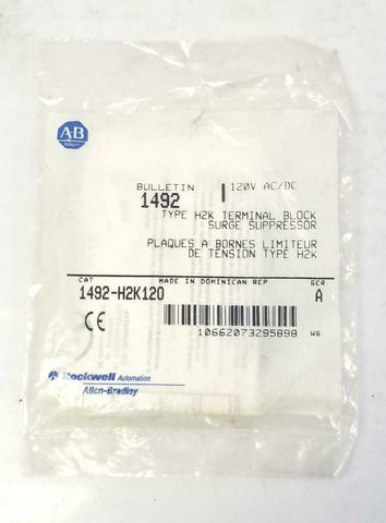 New Allen Bradley 1492-H2K120 Terminal Block Surge Suppressor  (7 Available)