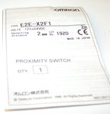NEW OMRON INDUCTIVE PROXIMITY SWITCH 12-24 VDC  MODEL E2E-X2F1