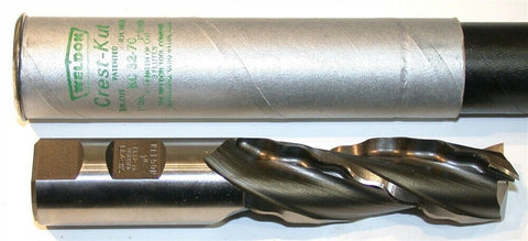 Weldon 1" Diameter 1" Shank 3 Flute Crest-Kut Spiral End Mill KC 32-7C New