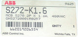 NEW ABB CIRCUIT BREAKER 1.6 AMP 2 P MODEL S272-K1.6  (4 AVAILABLE)