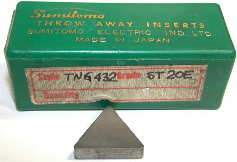 Lot of 2 New Sumitomo Carbide Turning Inserts TNG432 ST20E