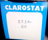 NIB New Clarostat  62JA2K  10-Turn Potentiometer 2K Ohm Made in USA