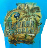 Margaritaville Men's Havana Daydreamin Republica De Cuba Blue Shirt Size Large