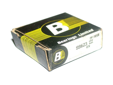 BRAND NEW IN BOX BEARINGS LIMITED BALL BEARING SS623 ZZ (5 AVAILABLE)