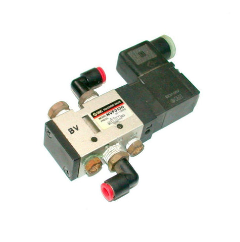 SMC  NVF3130   SOLENOID VALVE W/PLUG 21-26 VDC 1/4 NPT 20-130 PSI