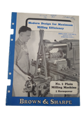 Brown & Sharpe - Plain Milling Machine Manual No. 2
