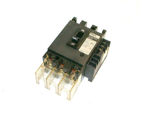 FUJI  ELECRIC 3-POLE 30 AMP CIRCUIT BREAKER 600 VAC MODEL  SA33/30