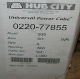New Hub City  260 Series   0220-77855  Gearbox Ratio 5: 1  56C Frame