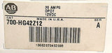 NEW ALLEN BRADLEY CONTROL RELAY 30 AMP  700-HG42Z12   (2 AVAILABLE)