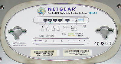 NETGEAR WIRED WEB SAFE ROUTER SWITCH MODEL RP614