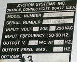 ZYCRON SYSTEMS 2HP AC MOTOR CONTROLLER MODEL ZAC-200