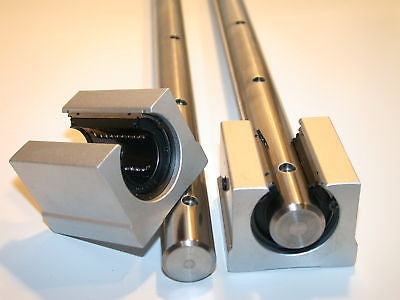 UP TO 2 SETS NEW 20MM THOMSON LINEAR ROD W OPEN BEARING SETS