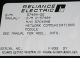 RELIANCE ELECTRIC NETWORK COMMUNICATIONS MODULE 57C404B